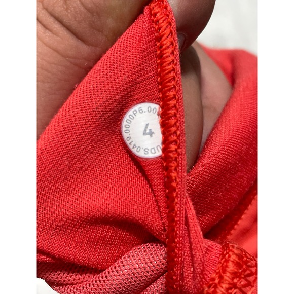 Lululemon Free To Be Moved Bra High Neck Thermal Red Size 4 - Picture 4 of 4